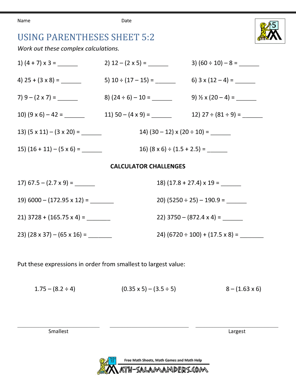 Fifth Grade Adding Fractions Worksheet