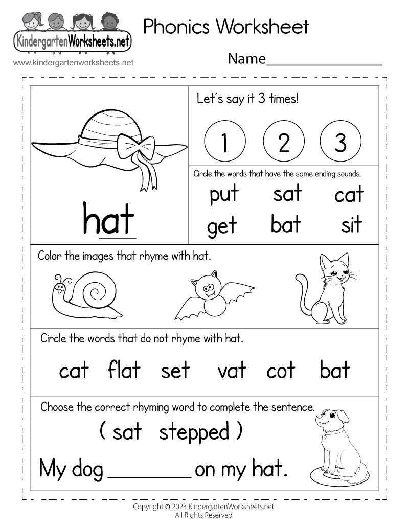 Phonics Worksheet Free Printable Digital PDF Phonics Worksheet Free Printable Digital PDF