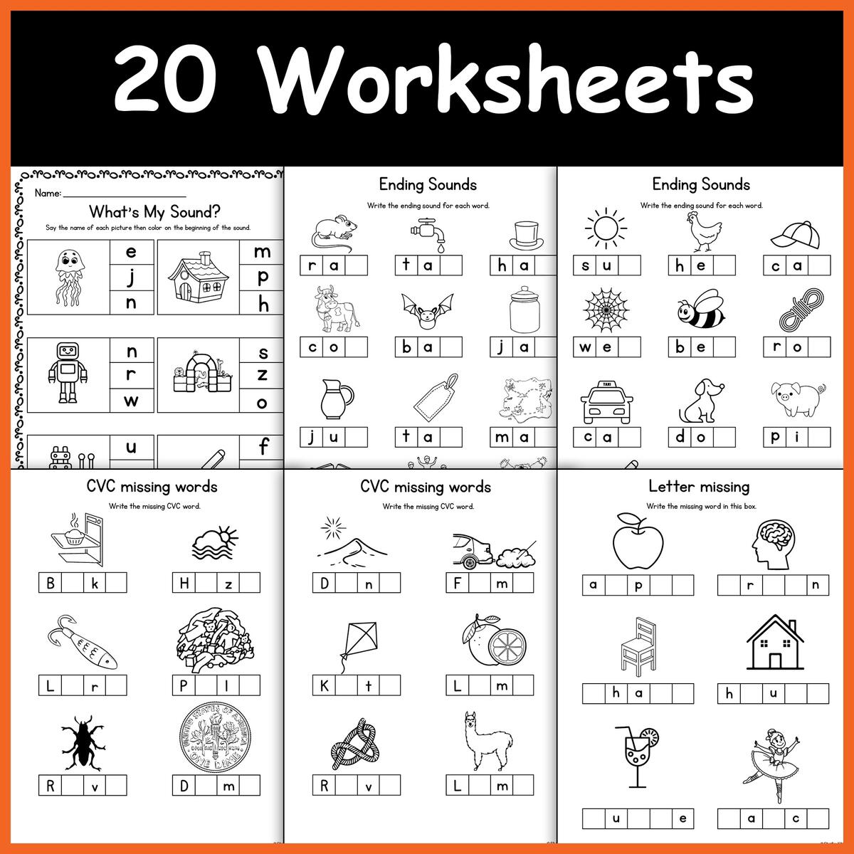 Phonics Worksheets Missing Letters Beginning Middle Ending Sounds Made By Teachers Phonics Worksheets Missing Letters Beginning Middle Ending Sounds Made By Teachers