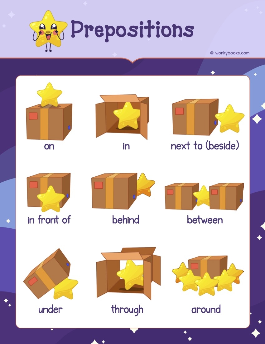 Preposition Worksheets For Kids Workybooks Preposition Worksheet For Kindergarten And Grade 1