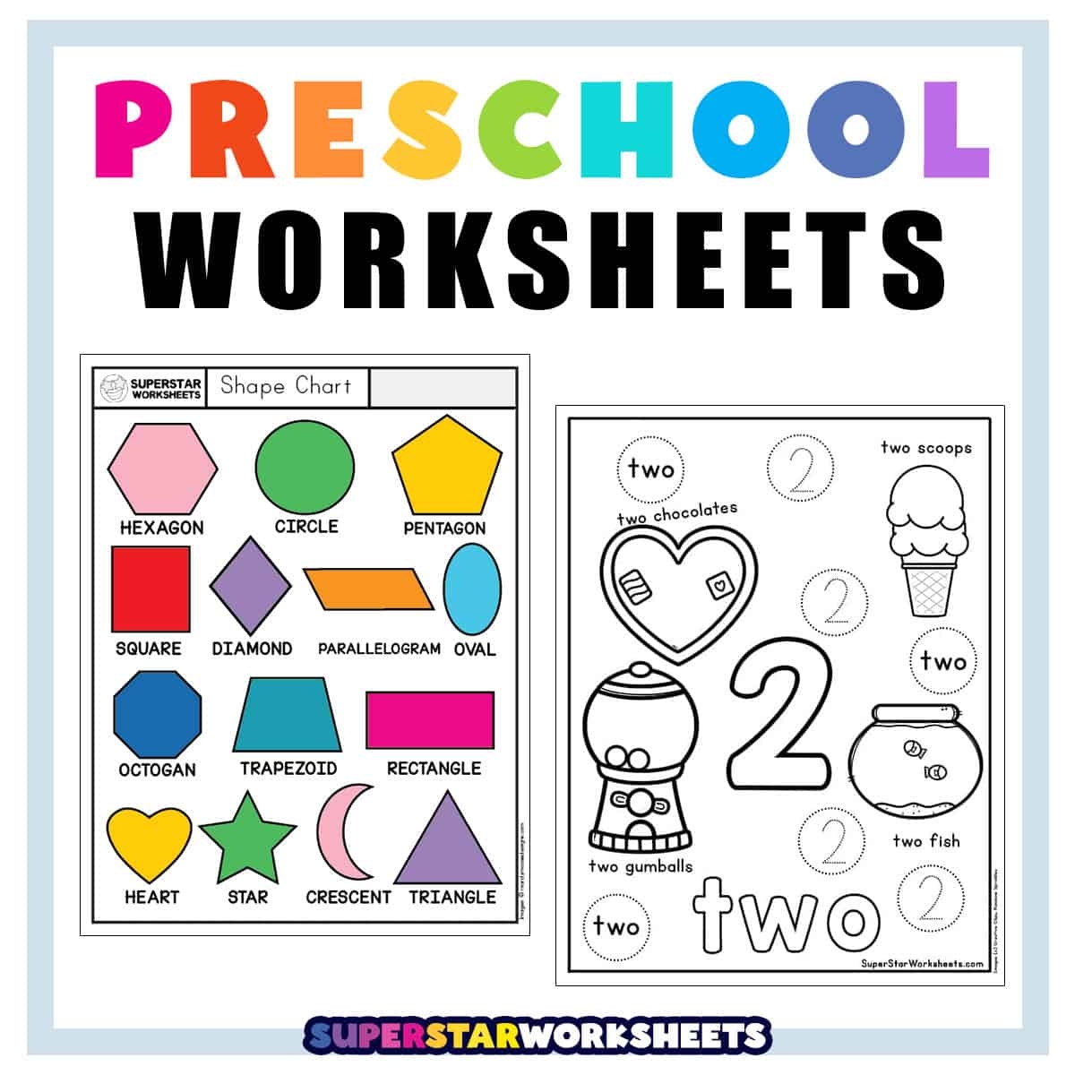 Preschool Worksheets Superstar Worksheets Cut And Paste Worksheets Printable Activities For Kids Free Printables Lettering SVG Files Tools Apps