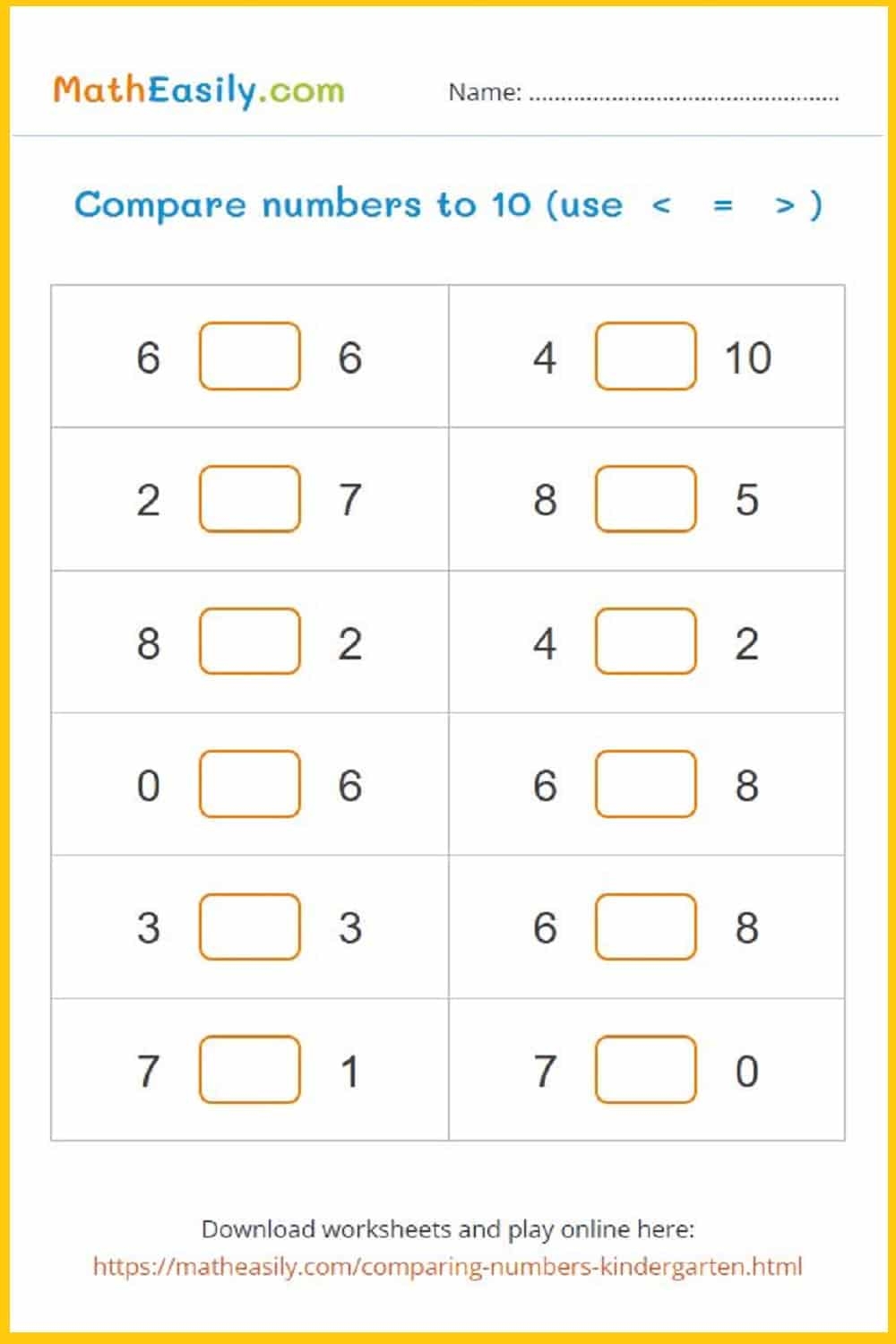 Printable First Grade Math Worksheets Free Download