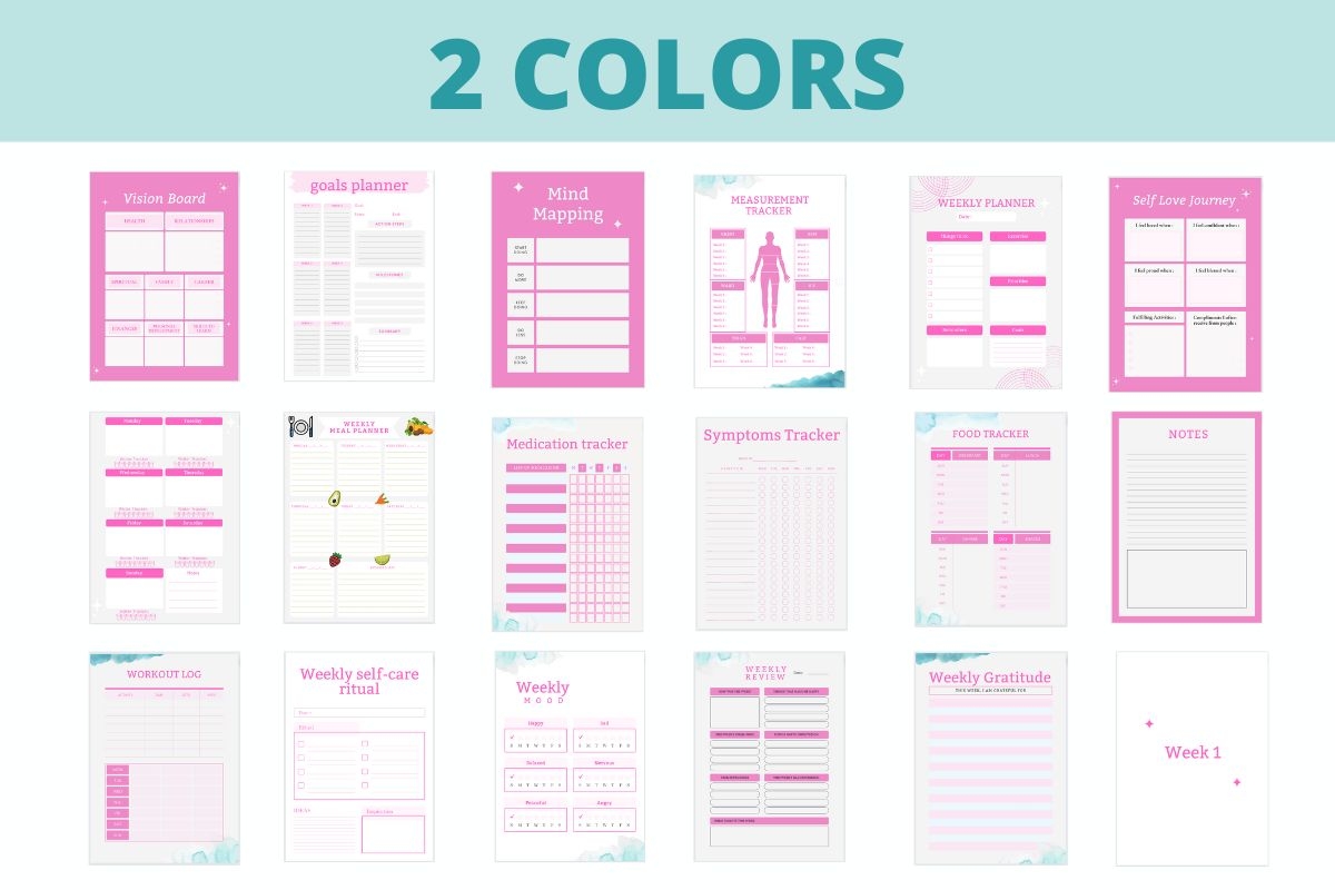 Printable Health Journal Template Go Healthy With Bea