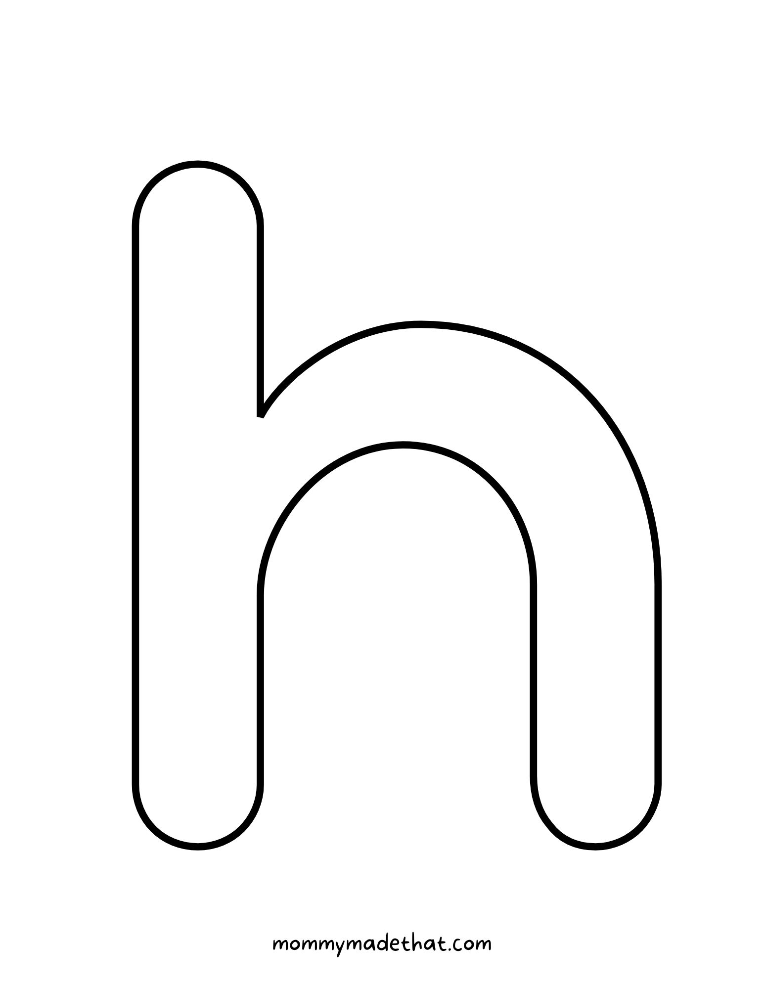 Printable Letter H Grab The Free Template Printable Letter H Grab The Free Template