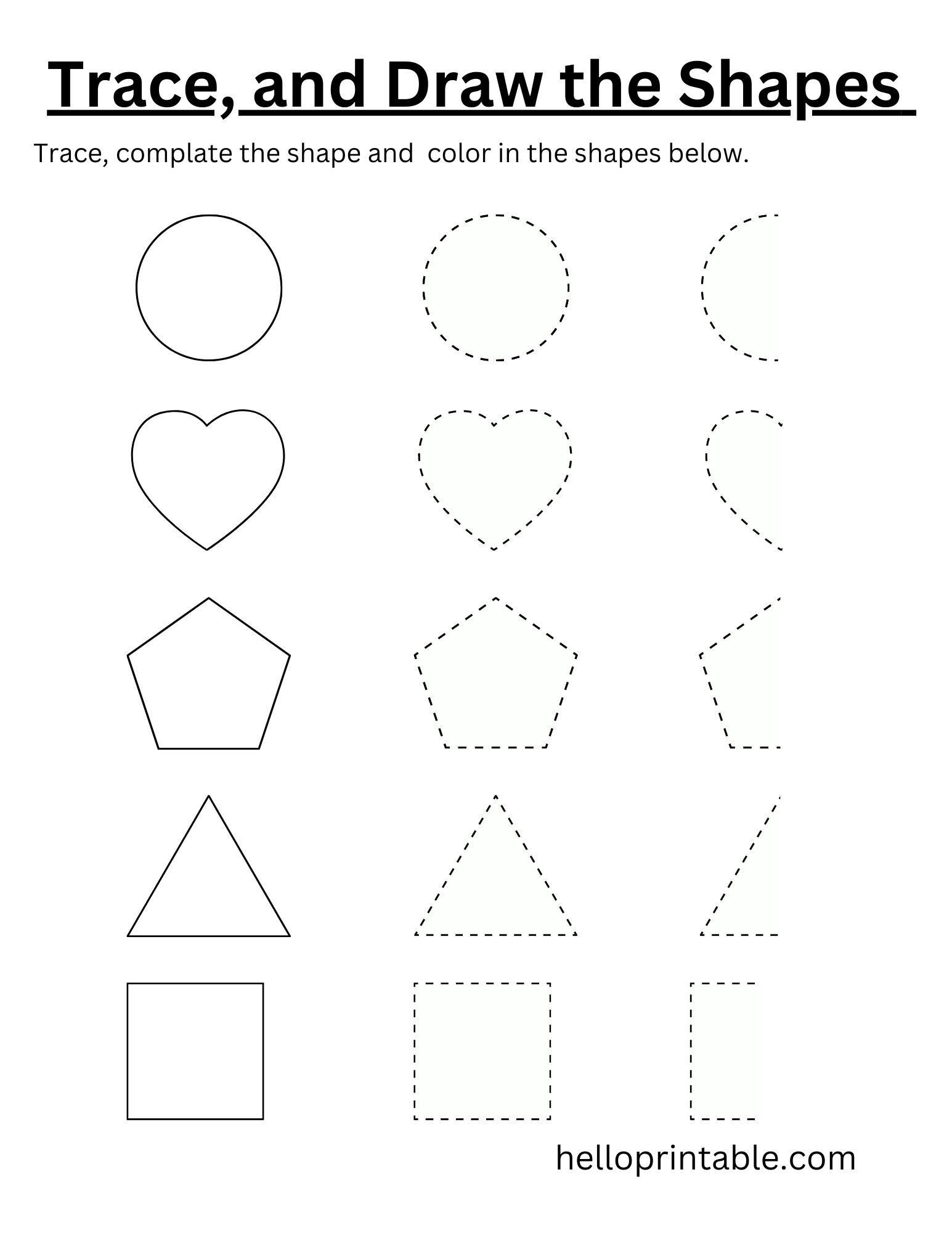 Printable Shapes Worksheets Helloprintable Printable Shapes Worksheets Helloprintable