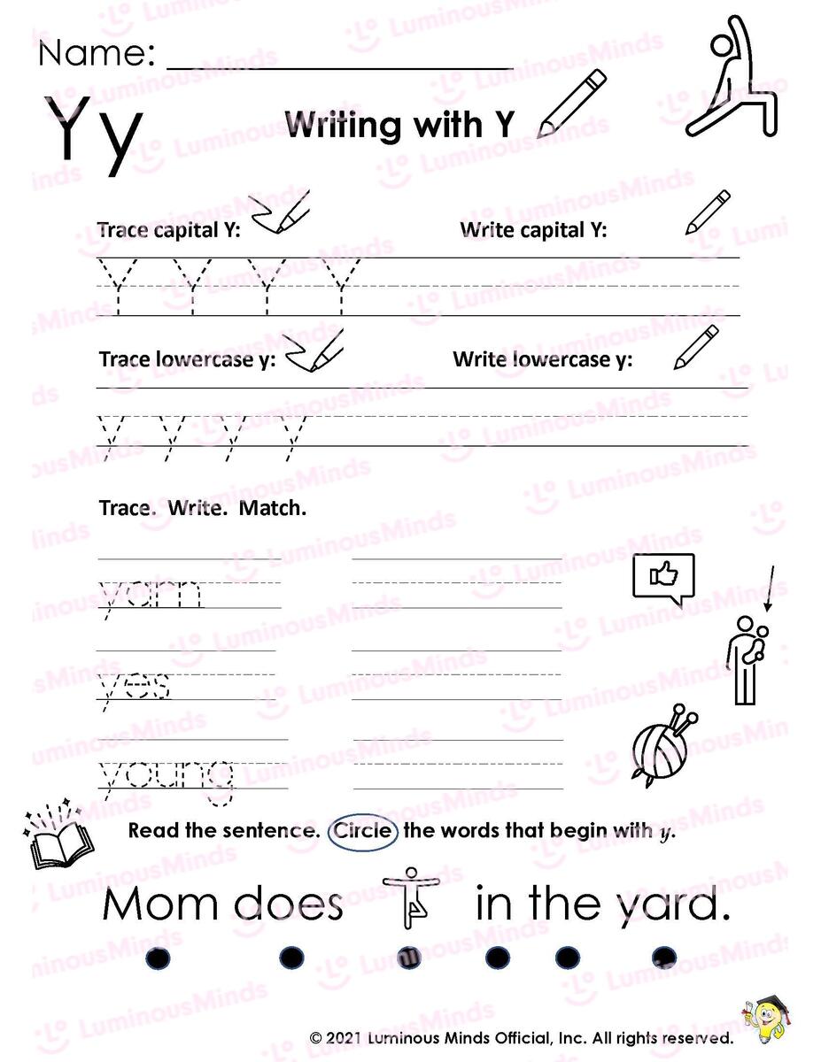 Reading Comprehension Worksheets Writing With Y Reading Comprehension Worksheets Writing With Y