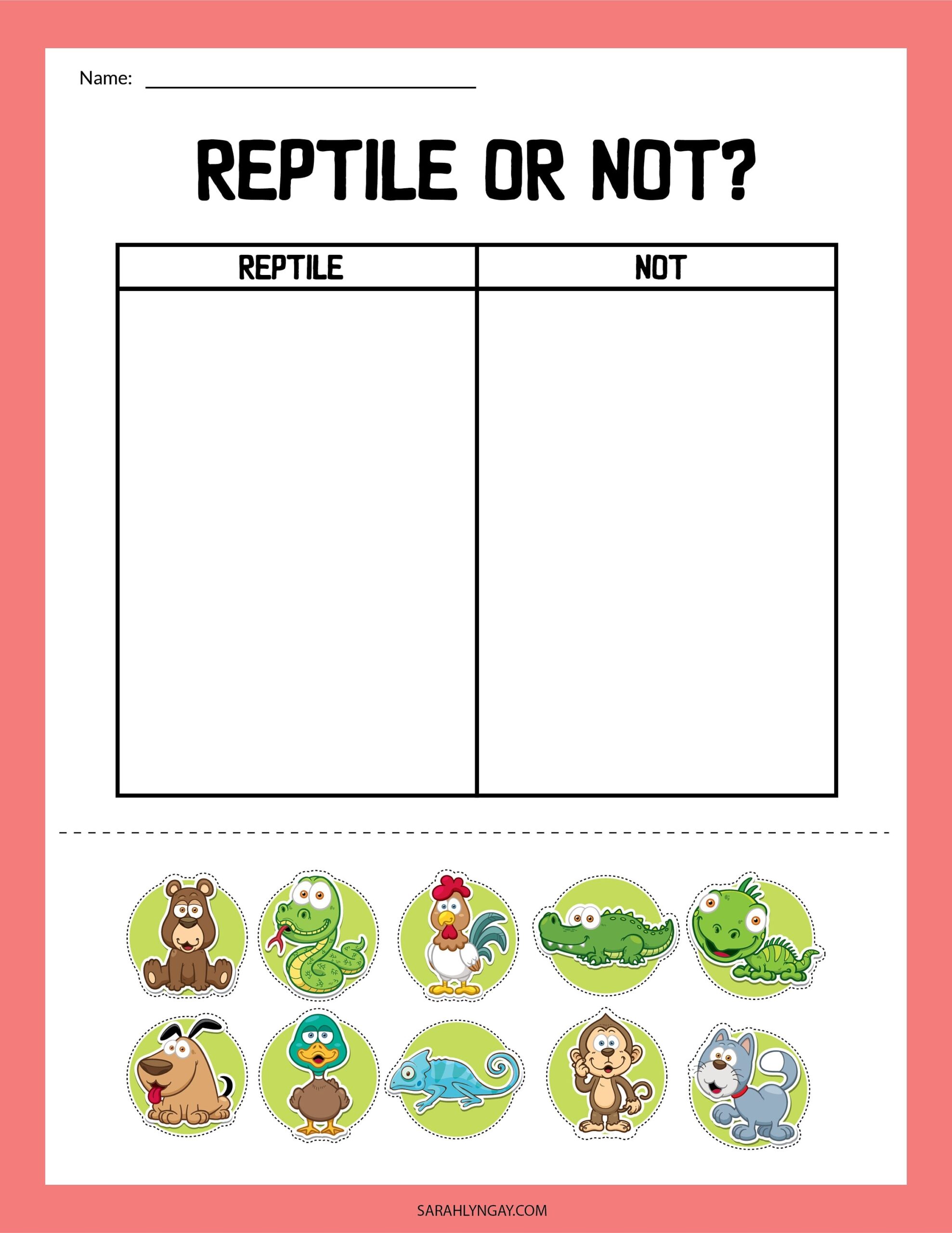 Reptiles All About Reptiles Digital Download Instant Download Kid S Worksheet STEM Worksheets Etsy Reptiles And Amphibians Printables Simple Living Creative Learning