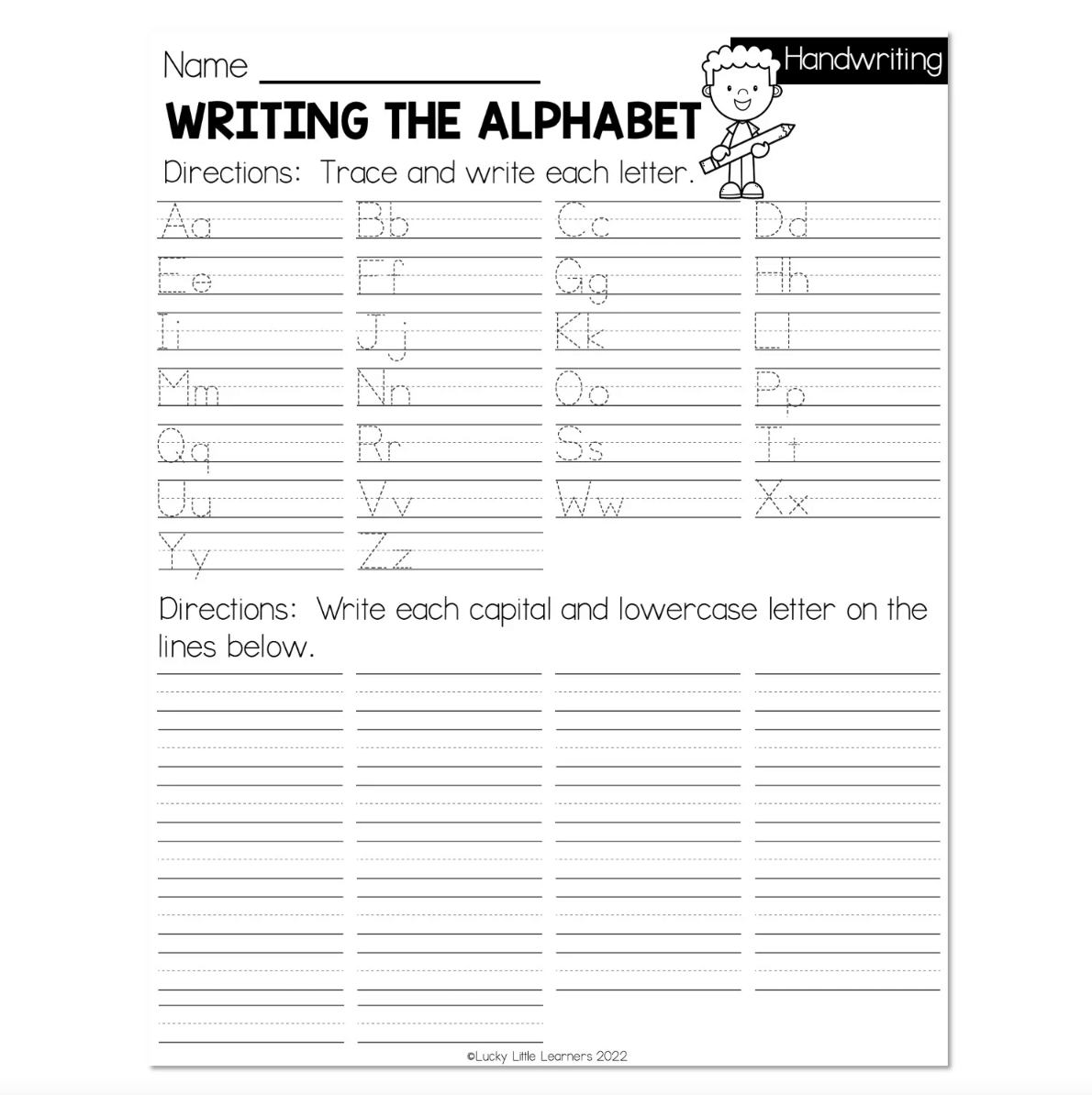 Routines And Resources For 1st Grade Handwriting Lucky Little Learners