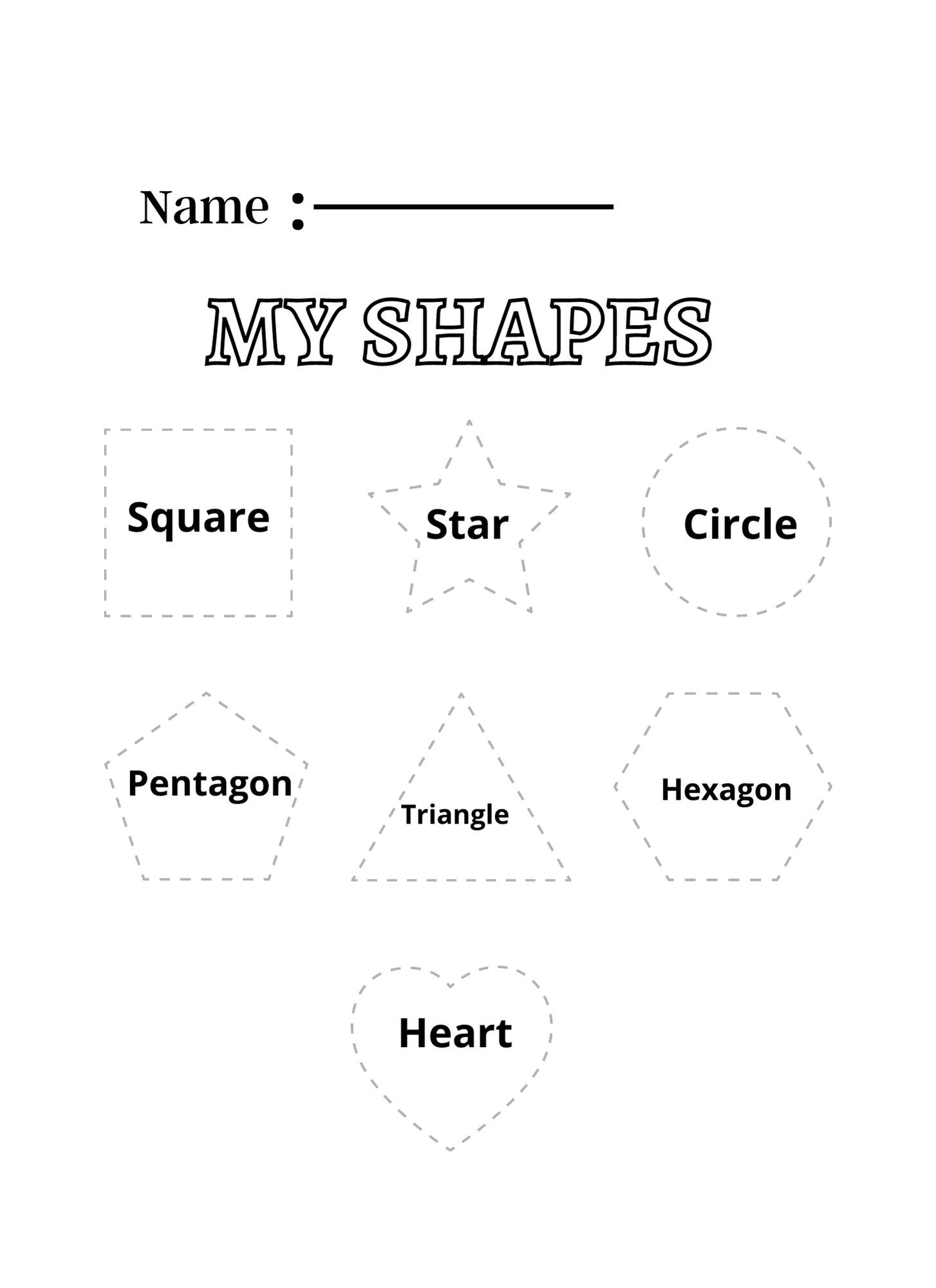 Free Preschool Tracing Shapes Printable Free Worksheets Free4Classrooms
