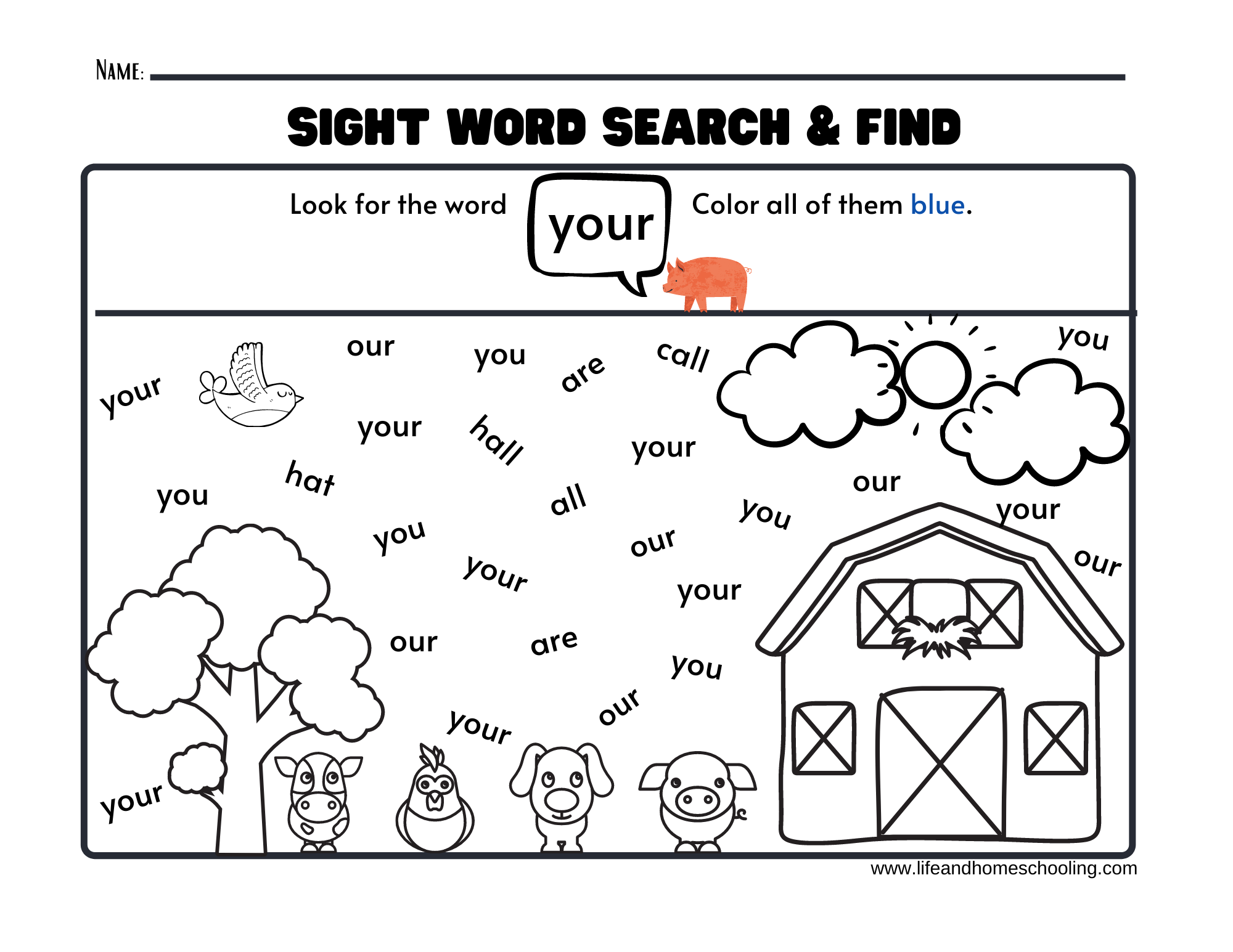Sight Words Printable Activity Worksheets Made By Teachers Free Kindergarten Sight Word Worksheets Printable