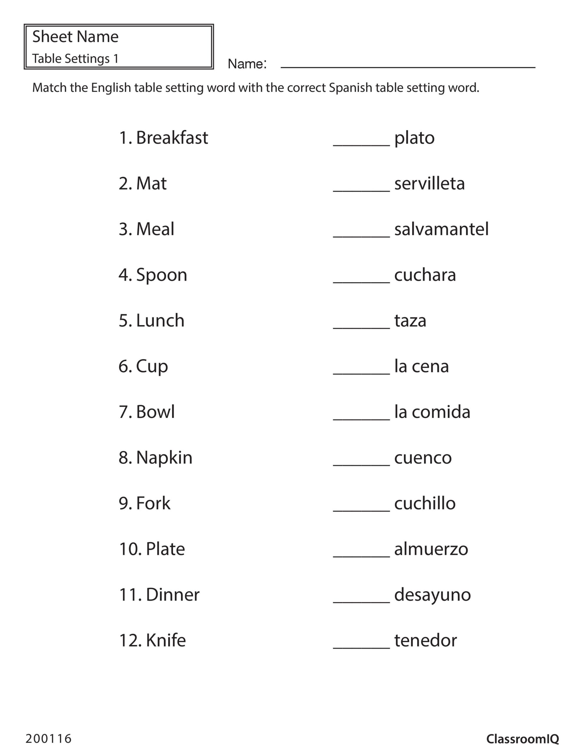 Spanish Beginners Worksheet Interactive Learning Activities Spanish Beginners Worksheet Interactive Learning Activities