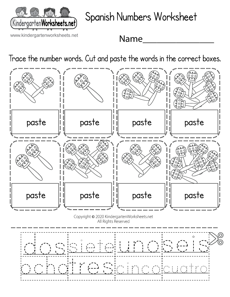 Engaging Kindergarten Spanish Worksheets For Early Language Development