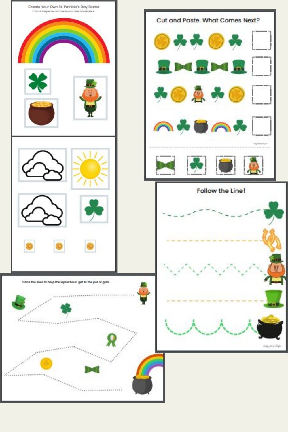 St Patrick S Day Preschool Activities St Patricks Day Preschool Printable St Patricks Activities Preschool St Patrick S Day Worksheet Etsy