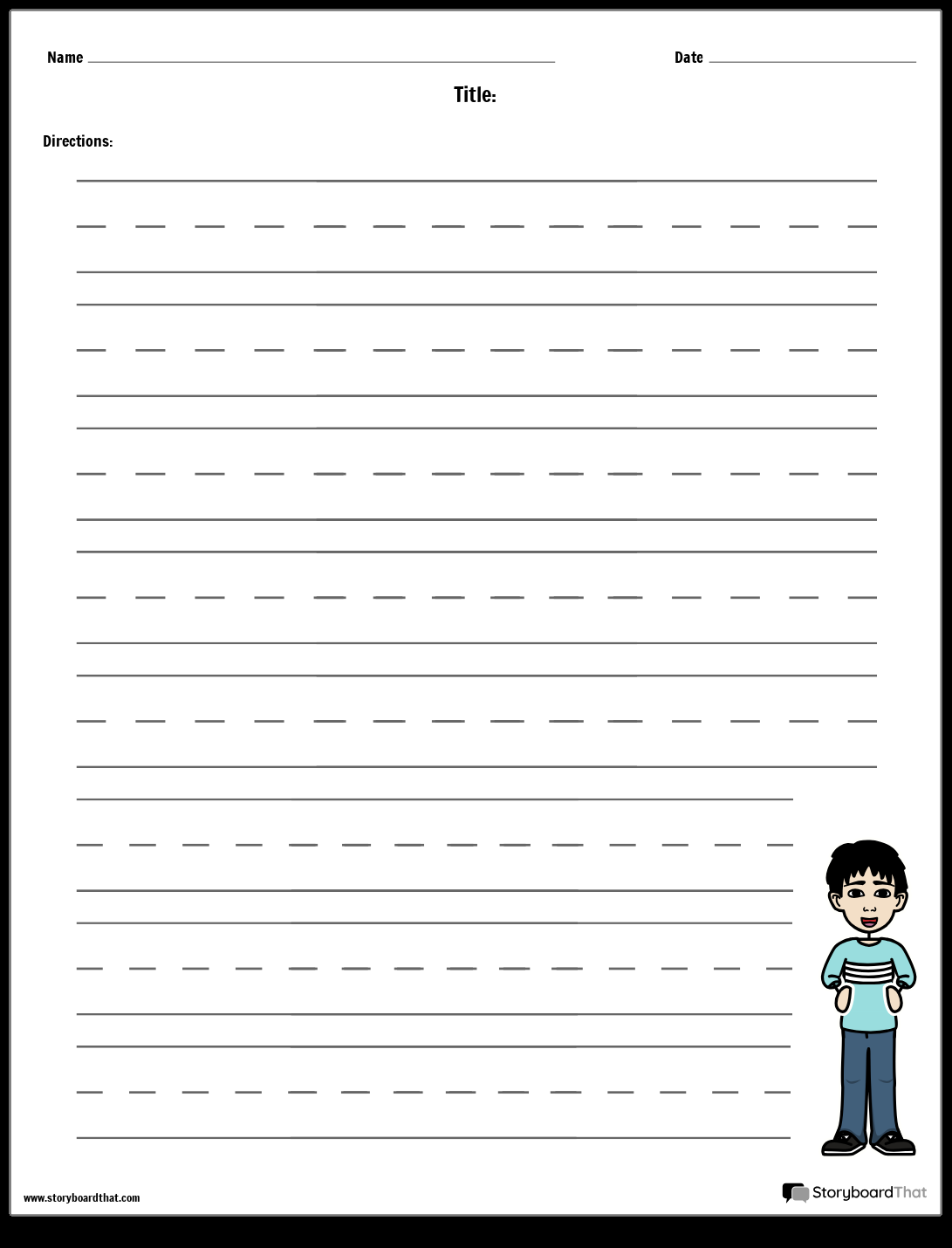 Storyboard That Free Handwriting Worksheet Templates Storyboard That Free Handwriting Worksheet Templates