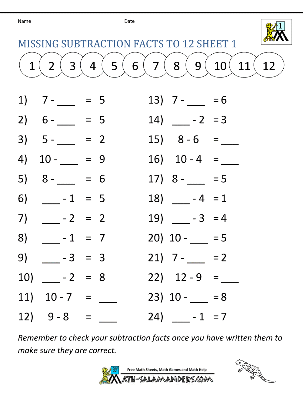 1st Grade Addition Subtraction Made By Teachers