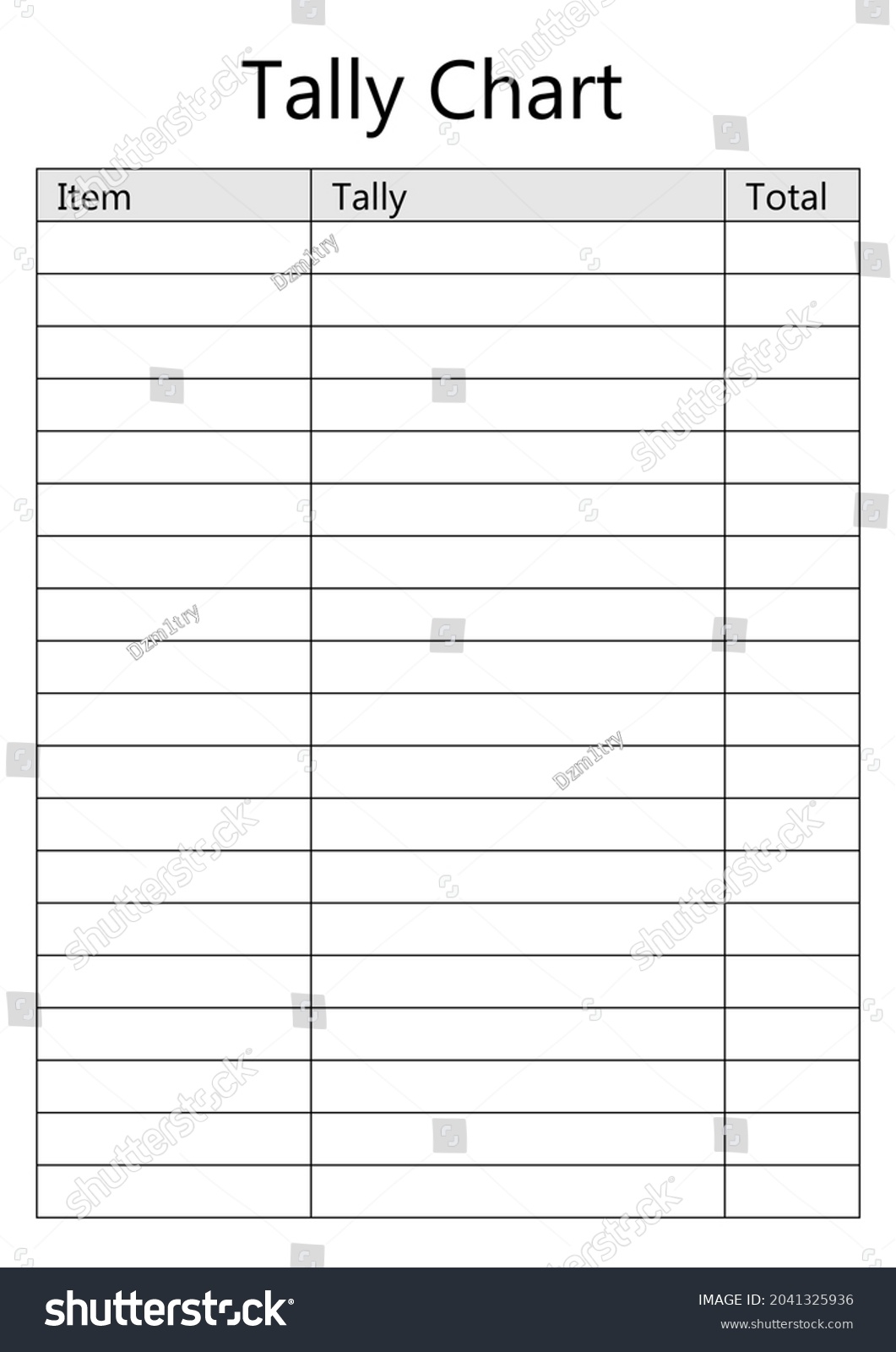 Tally Chart Blank Template Clipart Image Stock Vector Royalty Free 2041325936 Shutterstock Tally Chart Blank Template Clipart Image Stock Vector Royalty Free 2041325936 Shutterstock