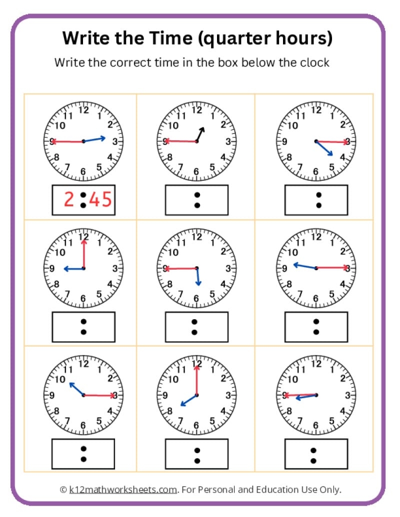 Telling Time Worksheets Telling Time Hour Clock Printable Educational Prints Kindergarten Readiness PDF Digital Download Etsy Hong Kong