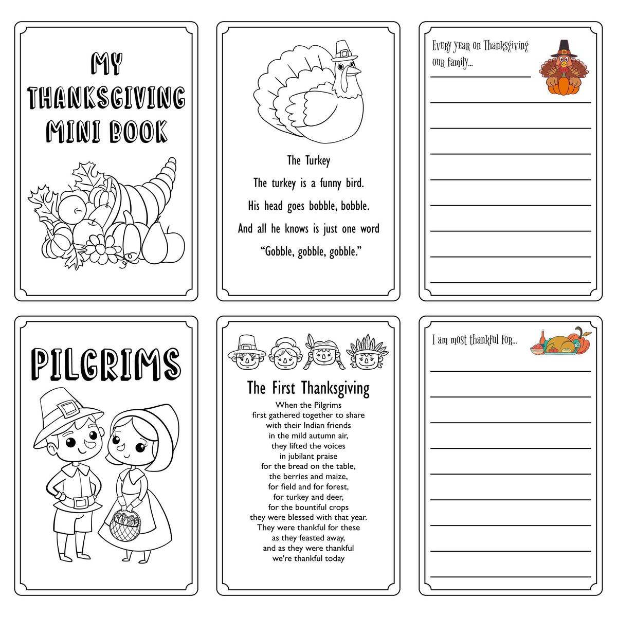 Thanksgiving Books For Kindergarten 12 Free PDF Printables Printablee