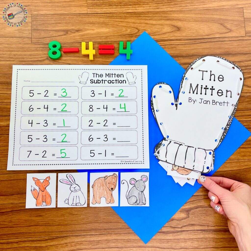 The Mitten Activities For Kindergarten A Spoonful Of Learning