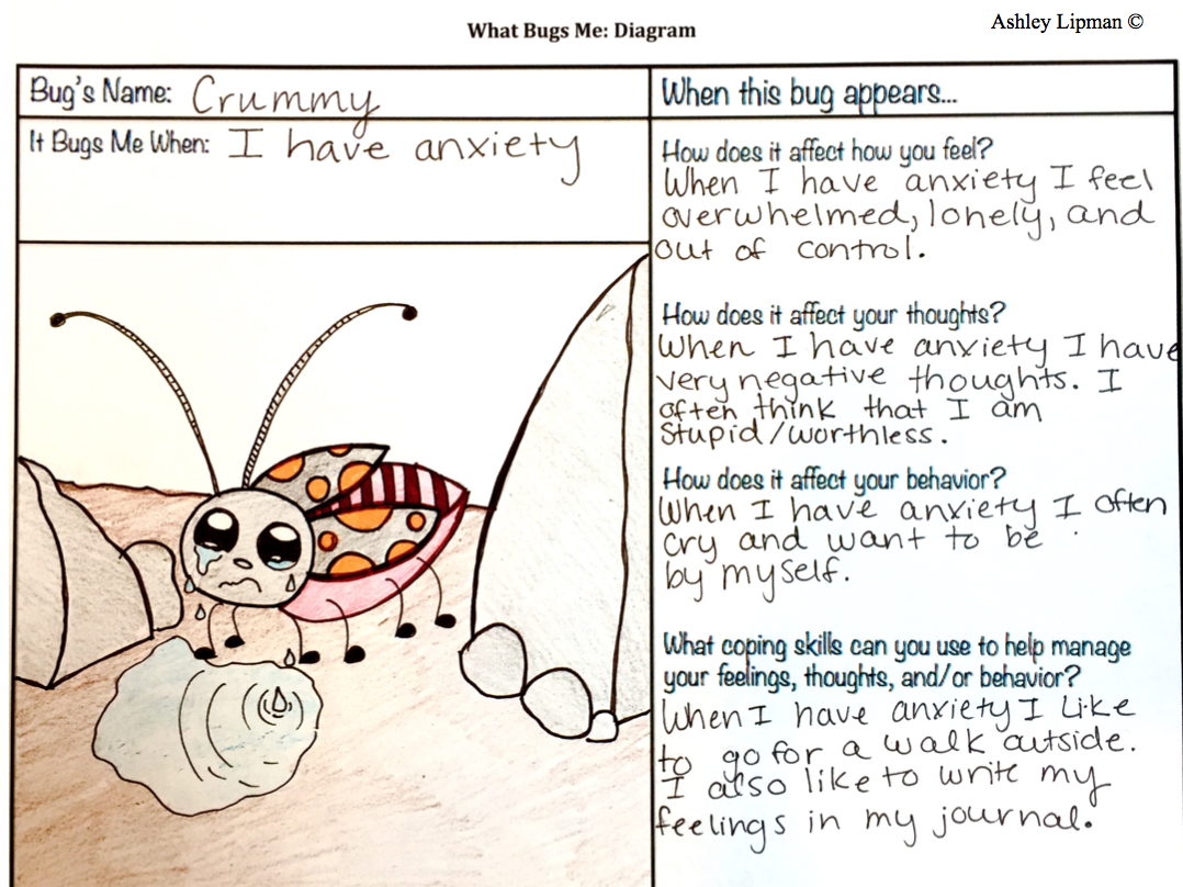 Things That BUG Me Identifying Triggers Social Work Activities Worksheets Library