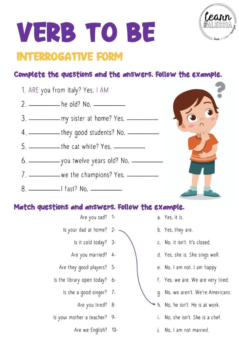 To Be Verb Worksheets Worksheets Library To Be Verb Worksheets Worksheets Library