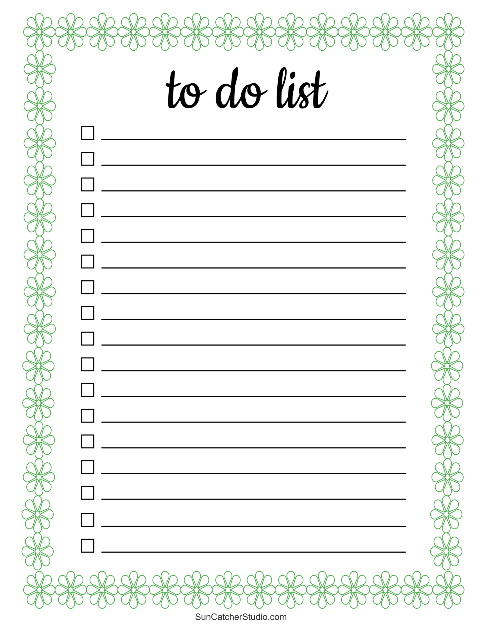 To Do List Free Printable PDF Templates Things To Do Free Printables Lettering SVG Files Tools Apps