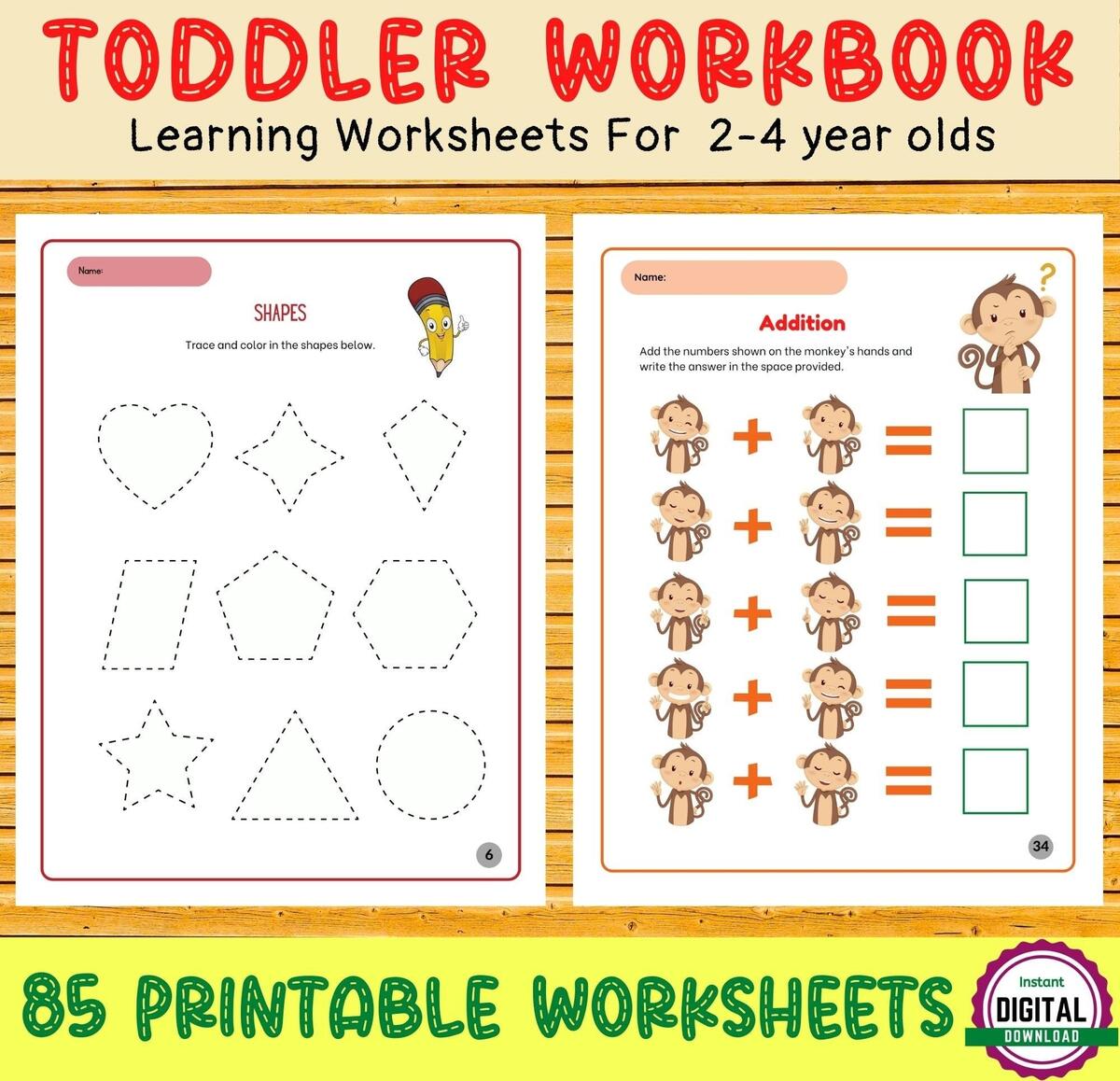 Worksheets For 2 Years Old Children Activity Shelter Worksheets Library