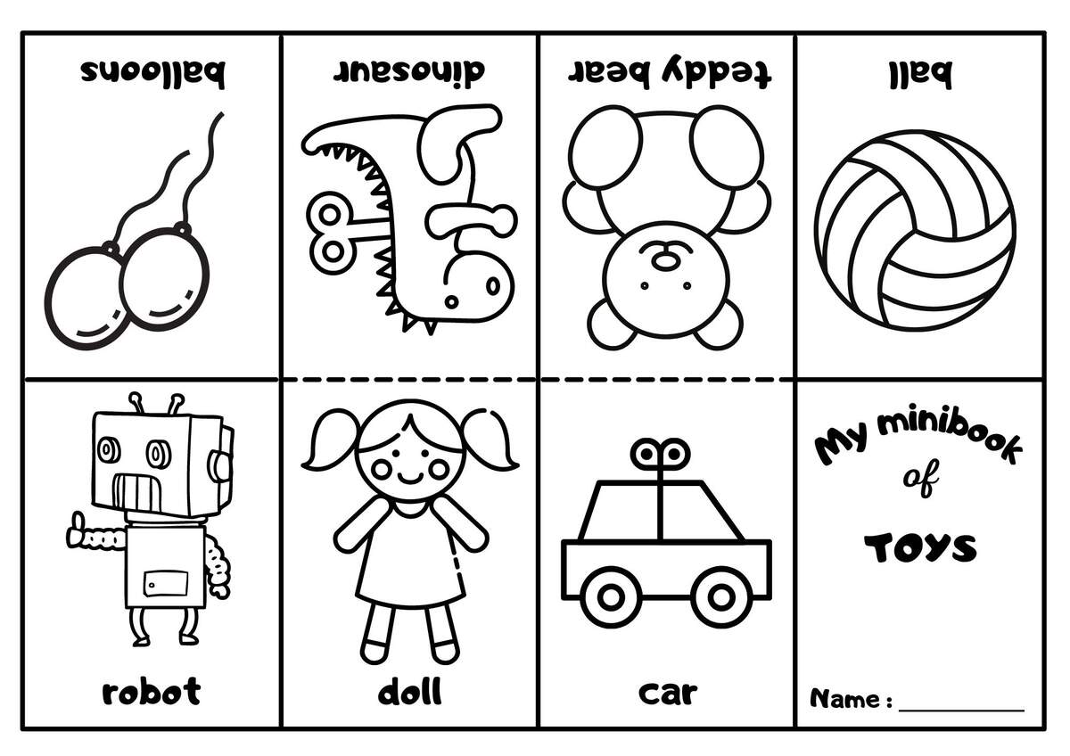 Toys Mini Coloring Book Ezpzlearn Toys Mini Coloring Book Ezpzlearn