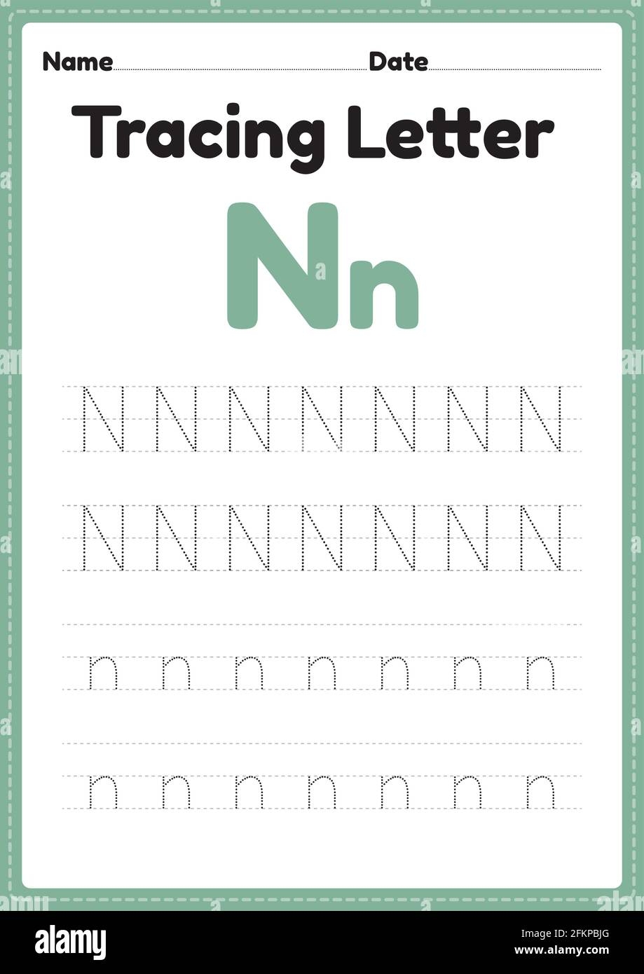 Tracing Letter N Alphabet Worksheet For Kindergarten And Preschool Kids For Handwriting Practice And Educational Activities In A Printable Page Illust Stock Vector Image Art Alamy Tracing Letter N Alphabet Worksheet For Kindergarten And Preschool Kids For Handwriting Practice And Educational Activities In A Printable Page Illust Stock Vector Image Art Alamy