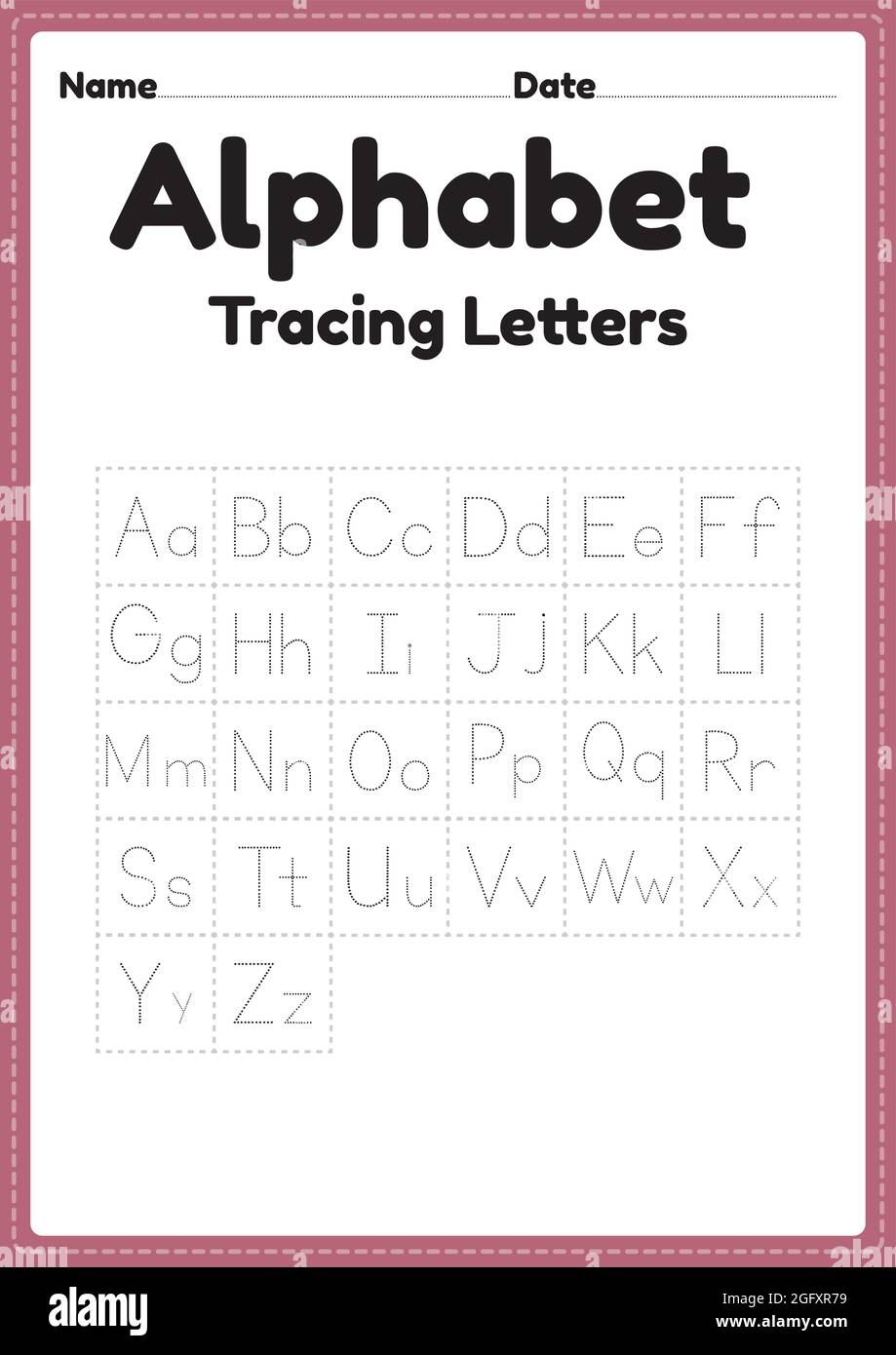 Free Alphabet Tracing Sheets Lewis Creative