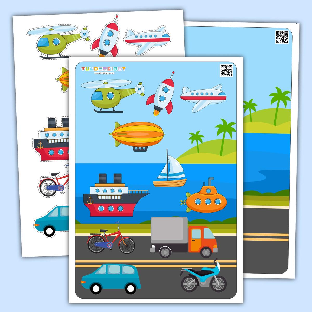 Vehicle Sorting Worksheets For Kindergarten Print Free PDFs
