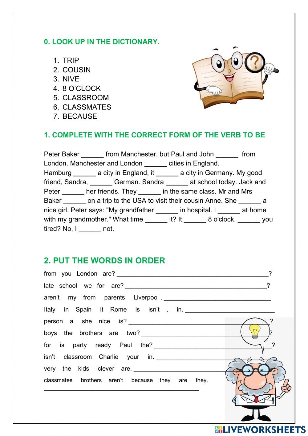 Verb To Be Is Are Am Affirmative Negative Questions Worksheet Verb To Be Is Are Am Affirmative Negative Questions Worksheet