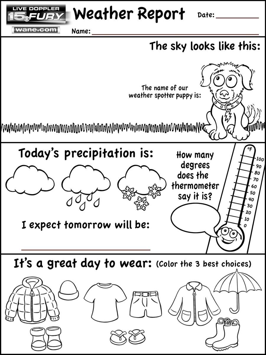 Weather Education Worksheets WANE 15 Worksheets Library Weather Education Worksheets WANE 15 Worksheets Library