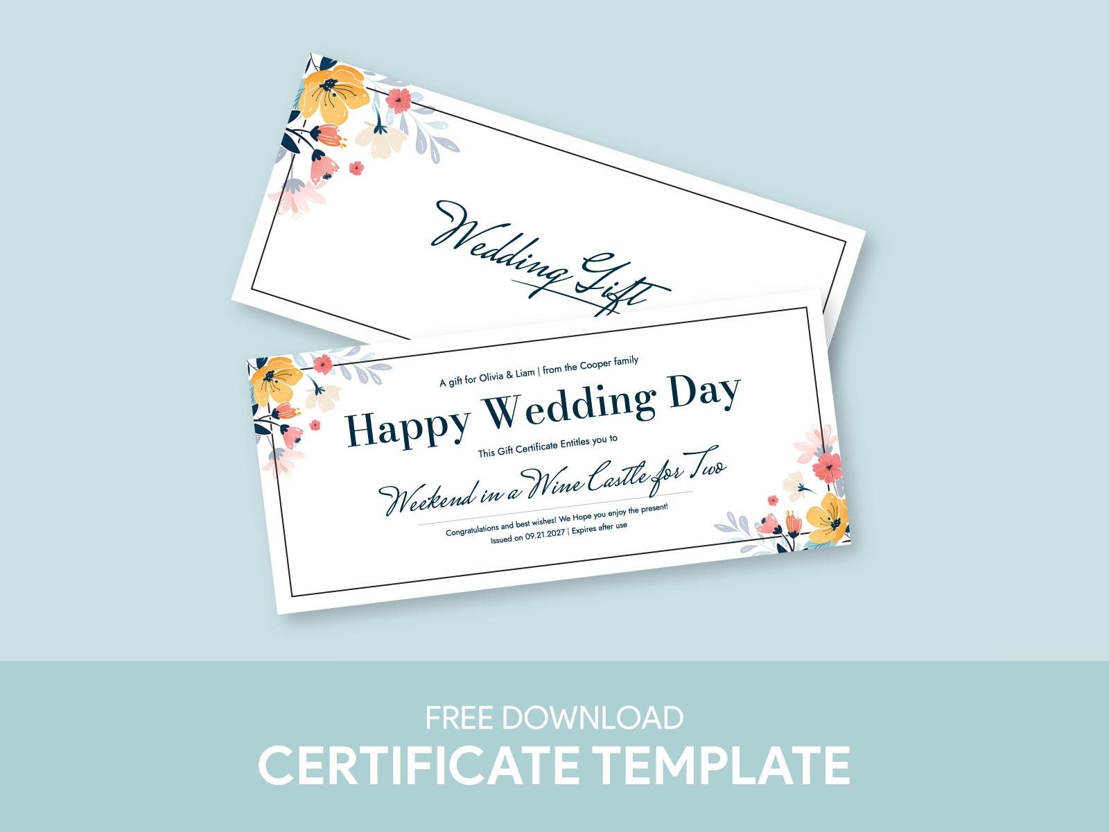 Wedding Gift Certificate By Gdoc On Dribbble