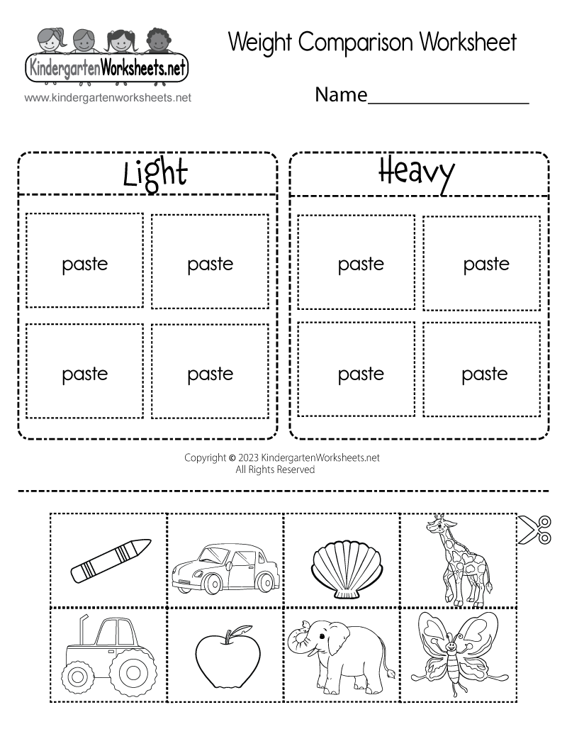 Weight Comparison Worksheet Free Printable Digital PDF Comparing Numbers Worksheet Free Printable Digital PDF
