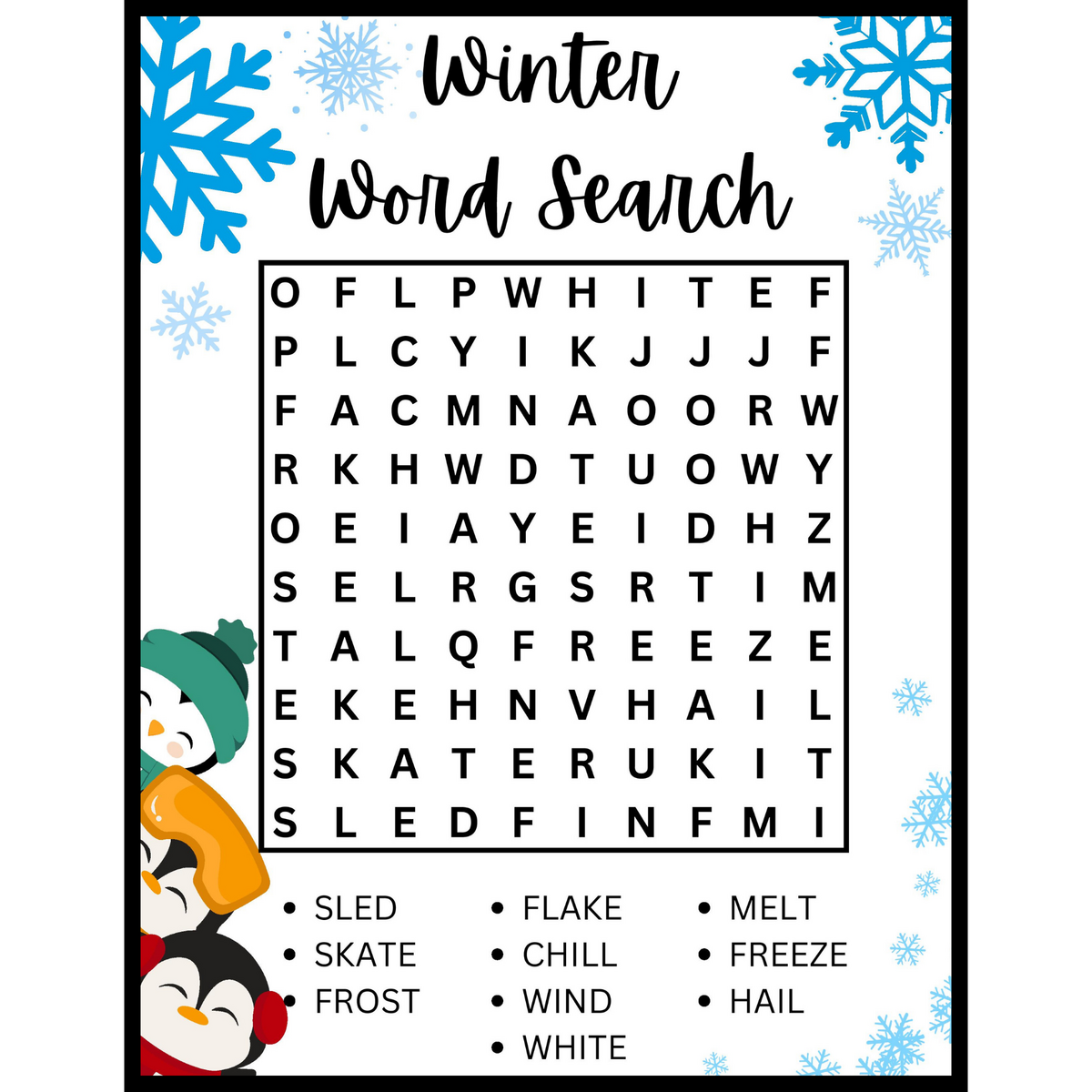 Winter Christmas Word Search Activity For 1st Grade 2nd Grade Made By Teachers Winter Christmas Word Search Activity For 1st Grade 2nd Grade Made By Teachers