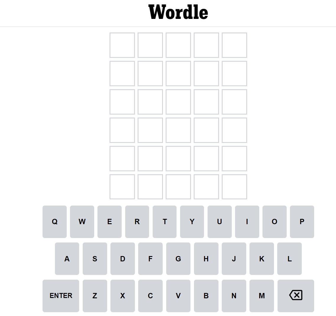 Wordle The New Viral Word Game And The Spinoffs Wordle Game Wordle Board Printable Blank Puzzle Template PDF Download Etsy