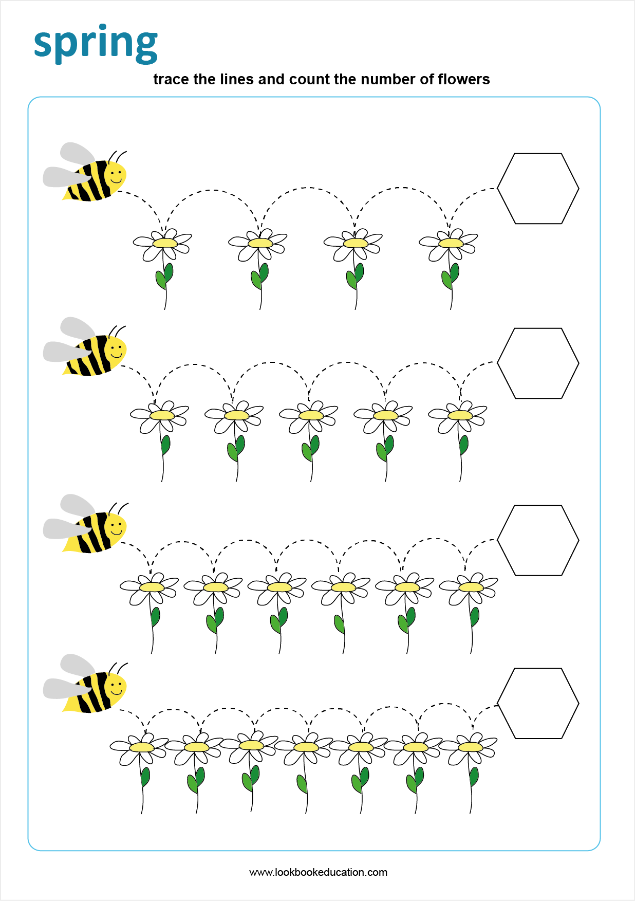 Worksheet Spring Bees Lookbook Education