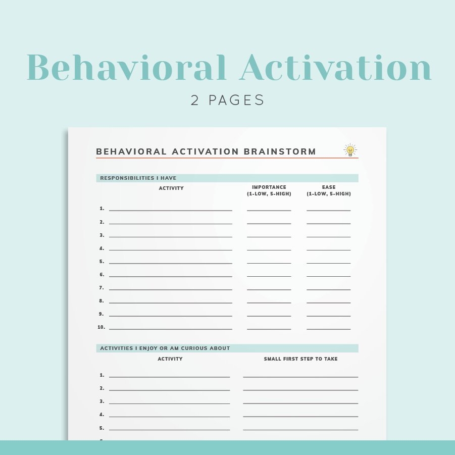 Worksheets To Help Clients Build Routine Mental Health Printables